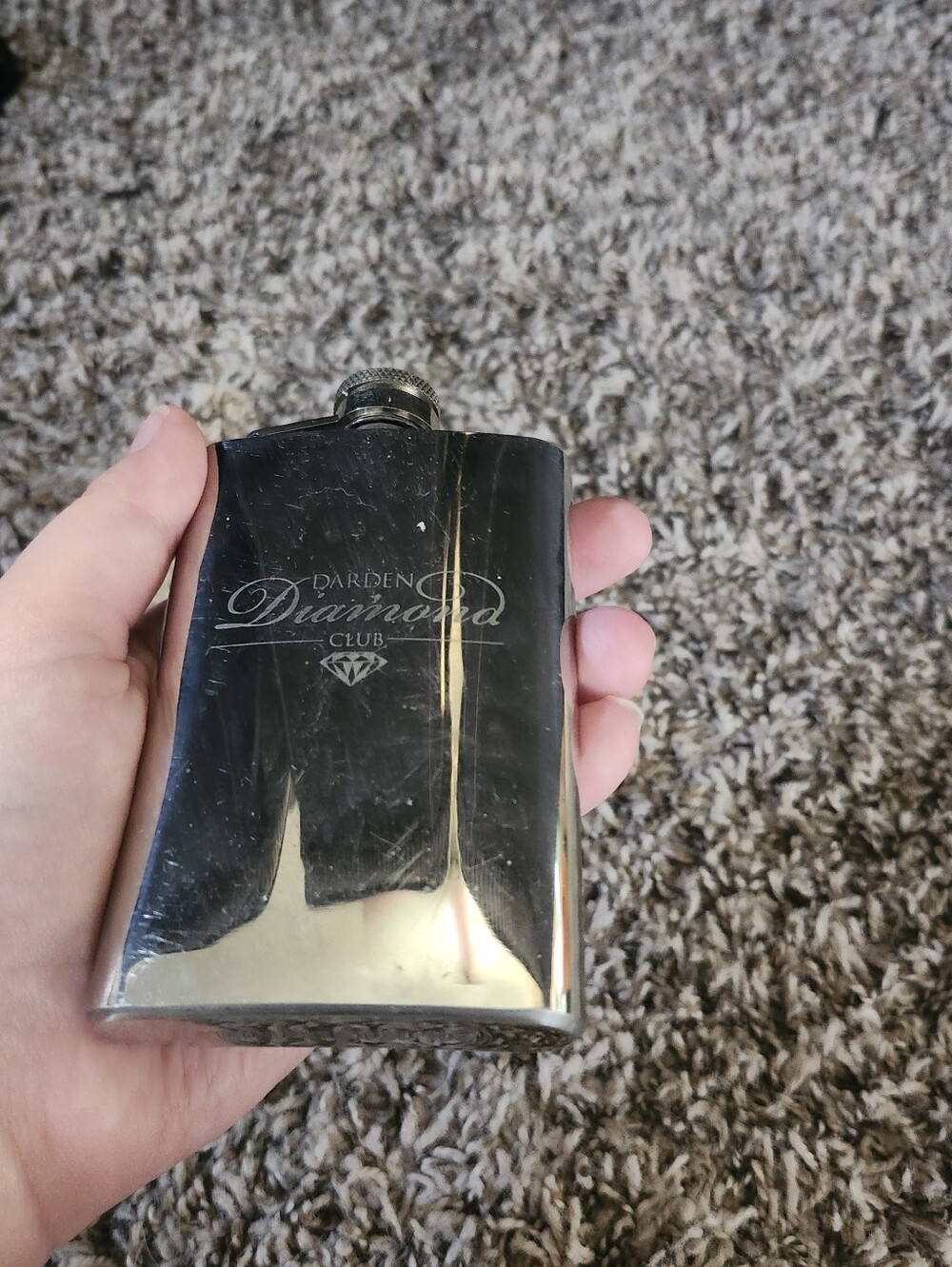 Stainless Steel Hip Flask - Silver